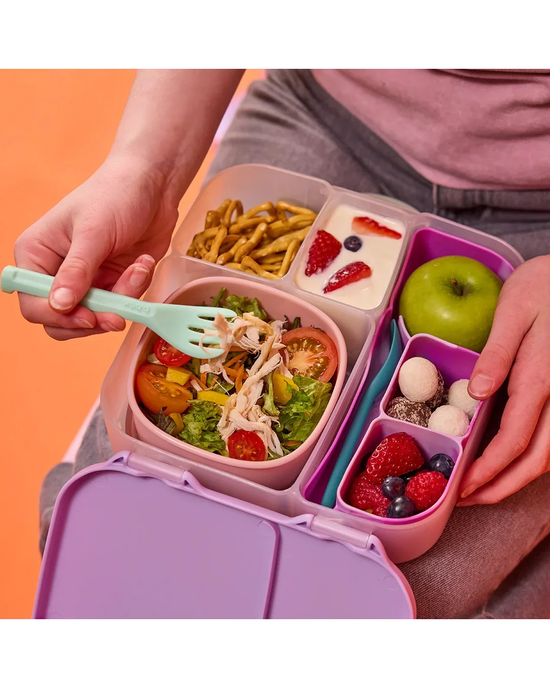 b.box Silicone Bento Tray for Lunchbox – Berry
