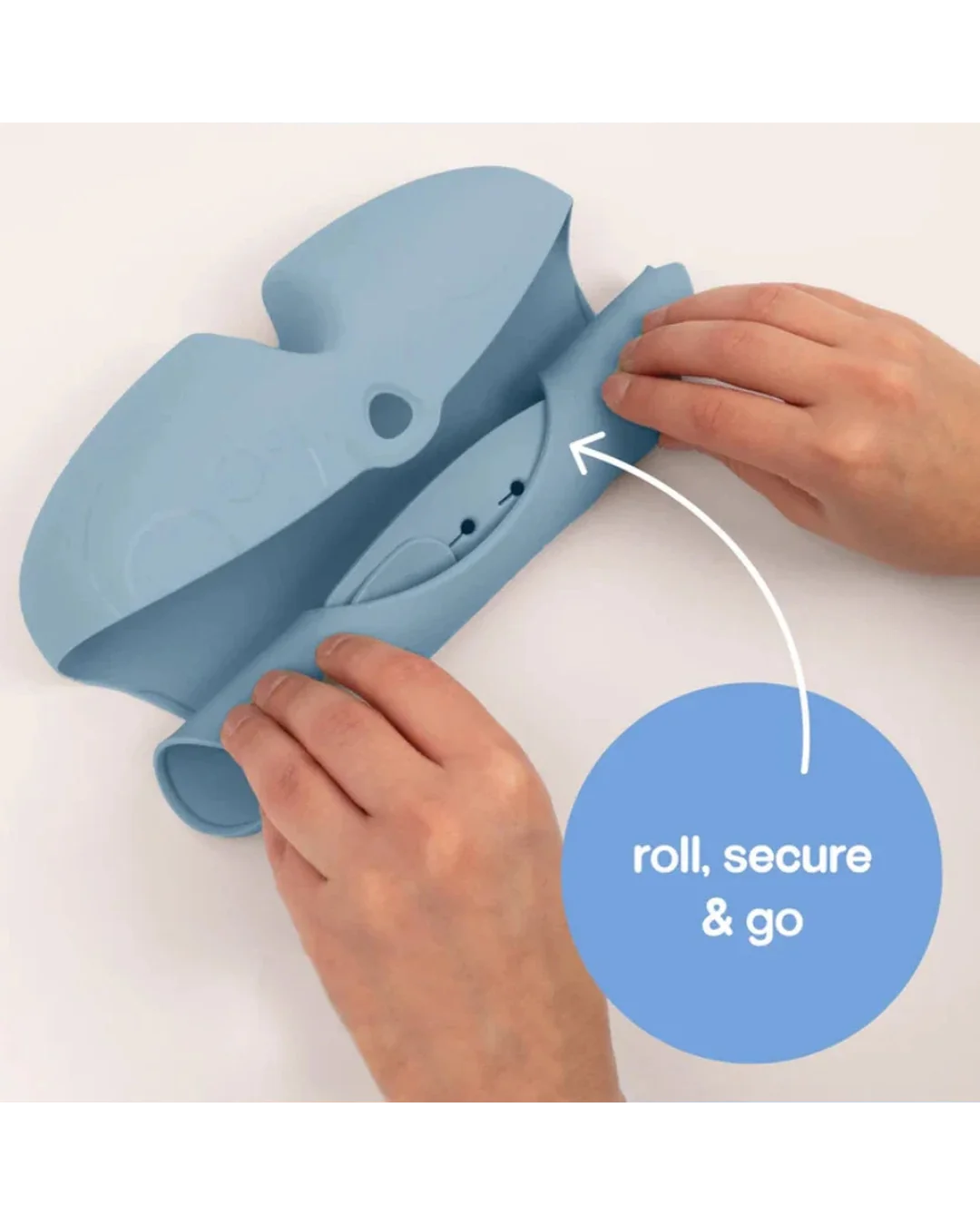 B.BOX Silicone Bib - Lullaby Blue