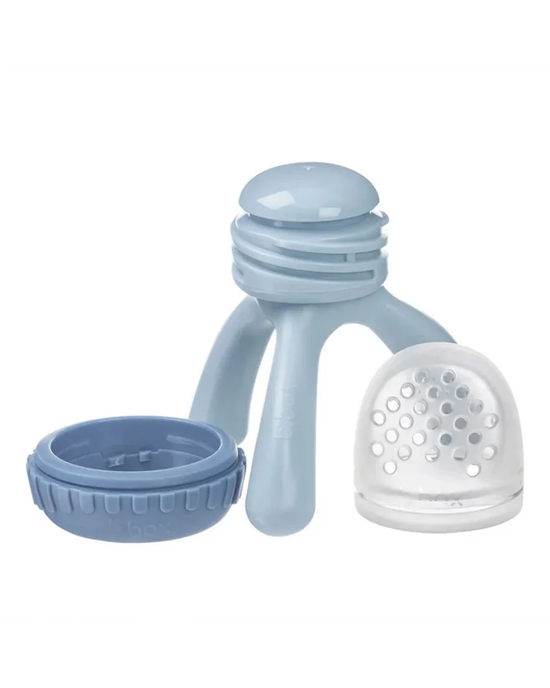b.box Silicone Fresh Food Feeder – Lullaby Blue