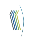 b.box Silicone Straws 5-Pack Drinking Straws & Stirrers Pool Party
