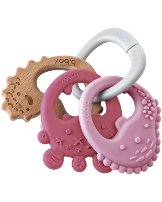 b.box Trio Teether – Blush