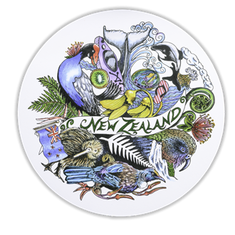 NZ Montage Placemats – Set of 6