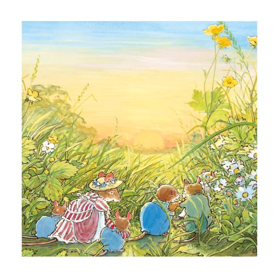 Sunset In The Meadow - Card