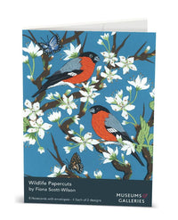 Wildlife Papercuts 8 Pkt - Notecards