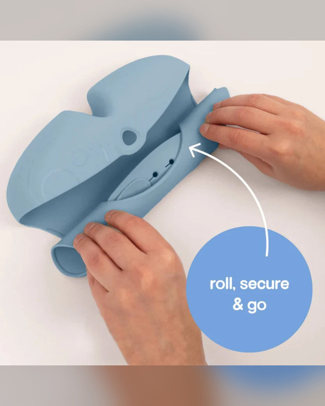 B.BOX Silicone Bib - Lullaby Blue