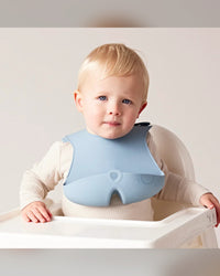 B.BOX Silicone Bib - Lullaby Blue