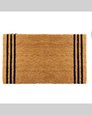 Black Stripes Coir Doormat