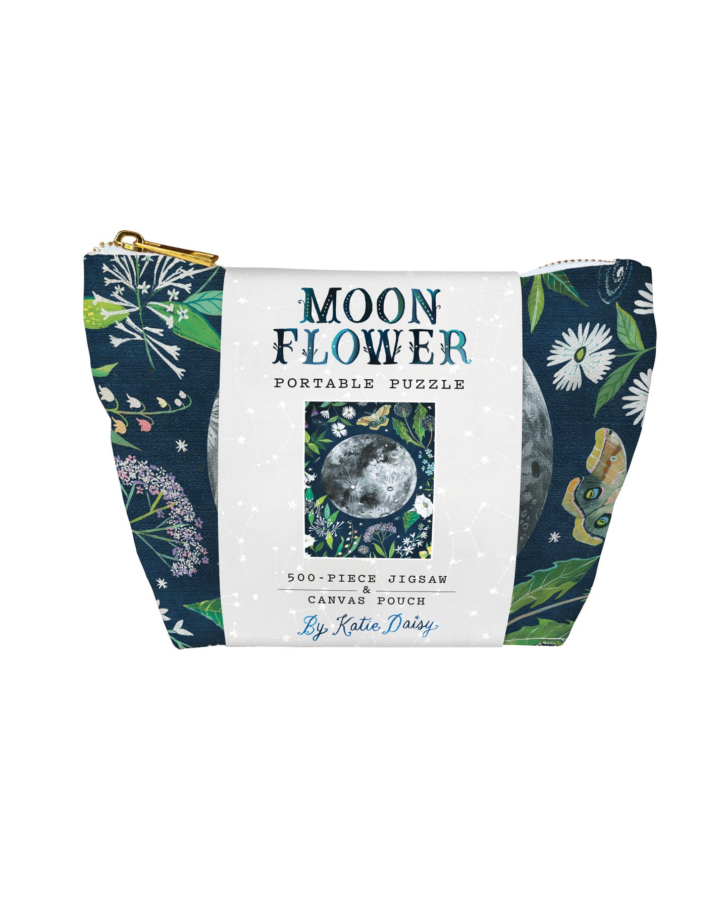 Moonflower 500-Piece Jigsaw & Canvas Pouch
