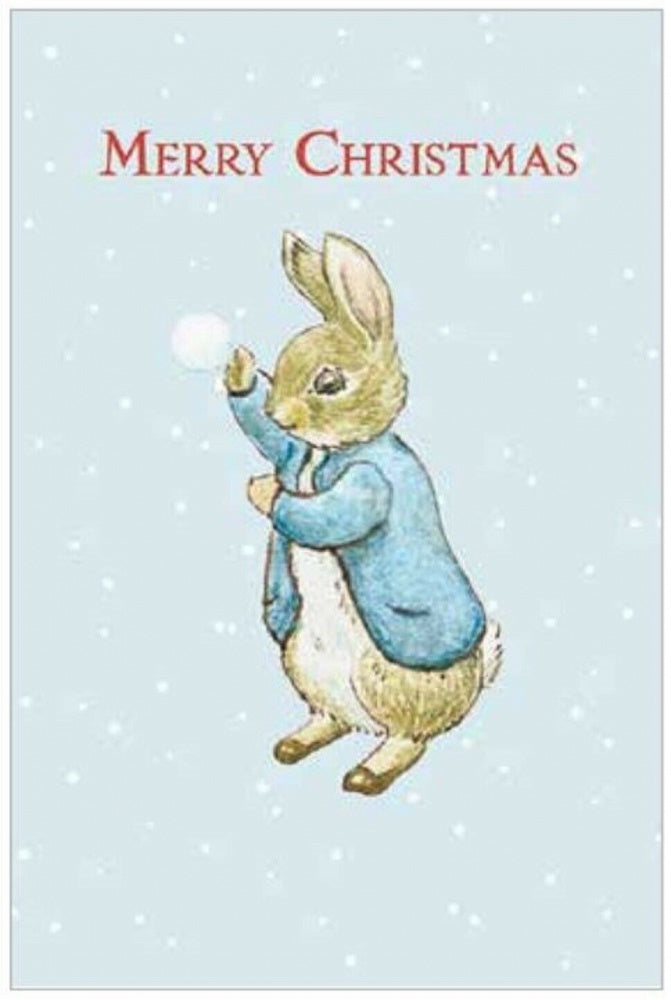 Beatrix Potter Peter Rabbit Snowball Christmas card artwork