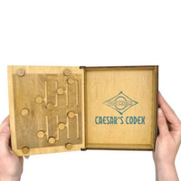 Project Genius Caesar's Codex Sliding Wooden Puzzle Box Mechanical Puzzles