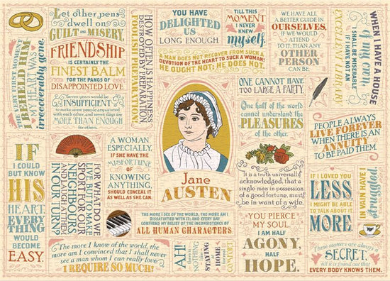 The Unemployed Philosophers Guild - Jane Austen Literary Lines - 1000 Pce Puzzle