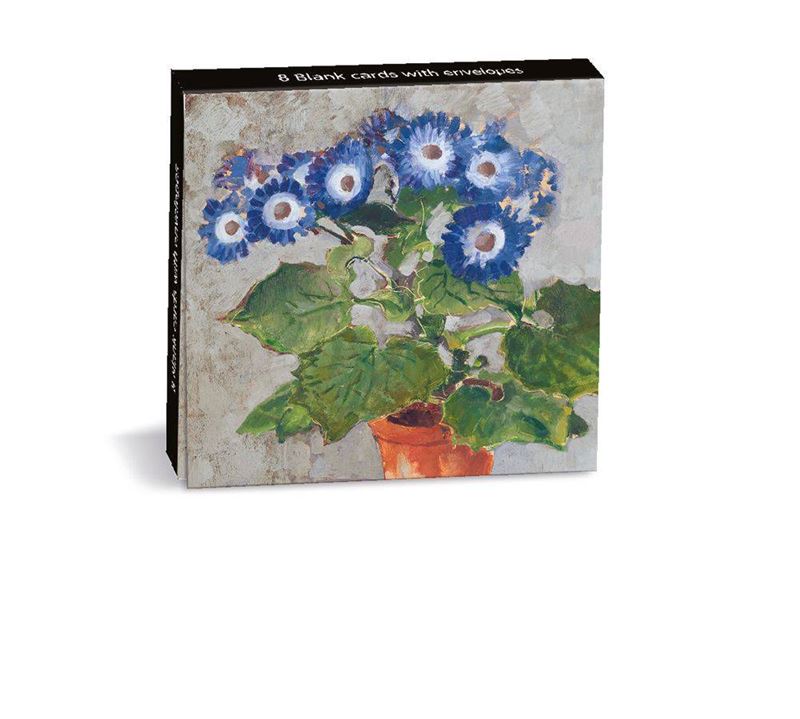 Blue Cineraria 8 Pkt - Mini Notecards