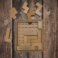 Project Genius Caesar's Calendar Pack-It-In Puzzle Mechanical Puzzles