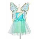 Front view of aqua Souza Camille fairy dress with wings