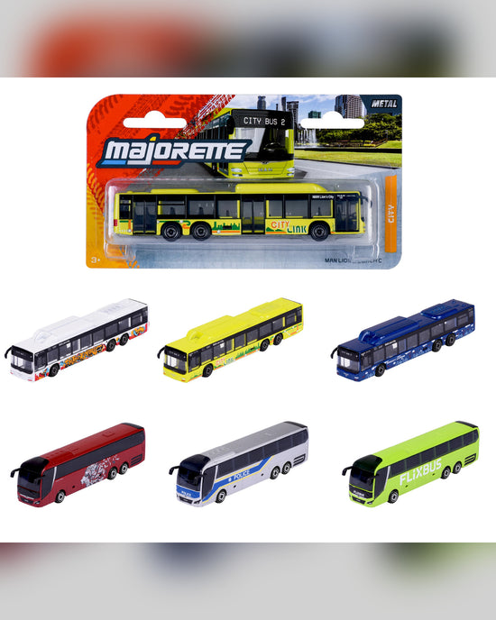 Majorette City MAN Buses Toy Vehicle