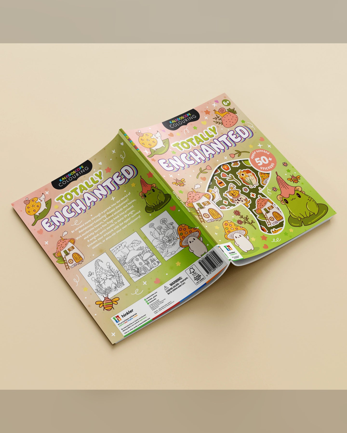 Hinkler Colouring & Scented Stickers Book – Totally Enchanted-3