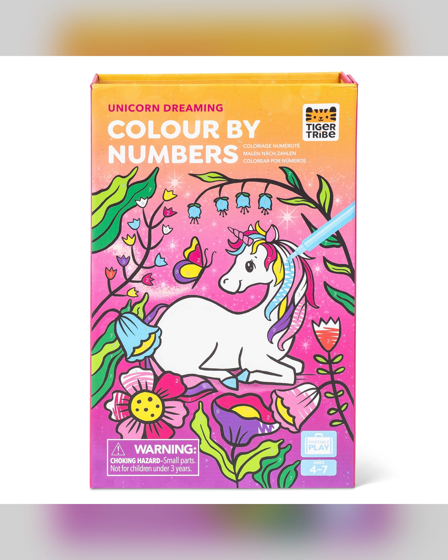 Tiger Tribe Unicorn Dreaming Colour by Numbers Set