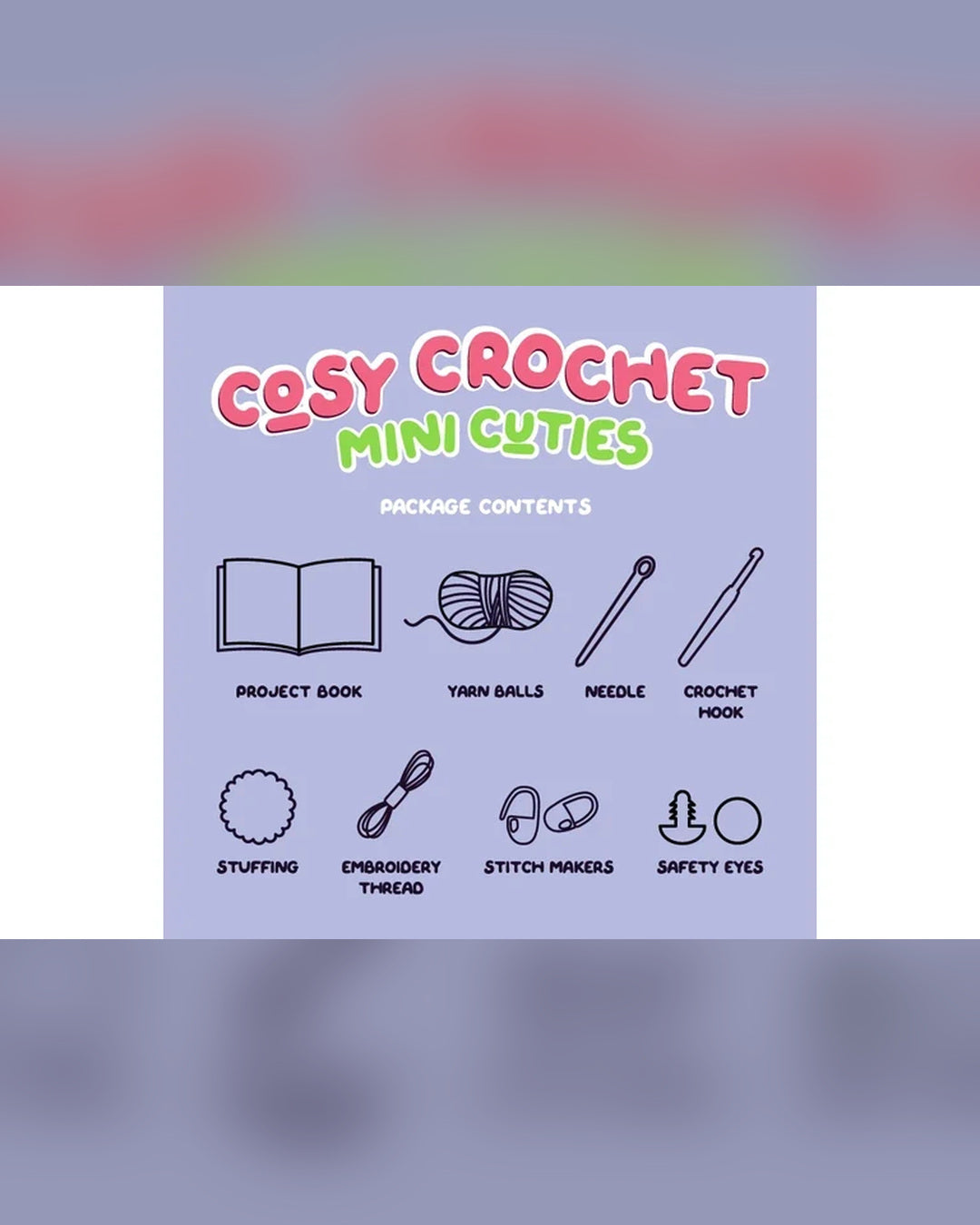 Cozy Crochet Mini Cuties 5-Piece Crochet Kit-1