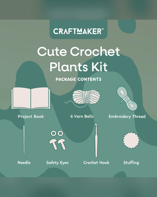 Craft Maker Cute Crochet Plants Kit