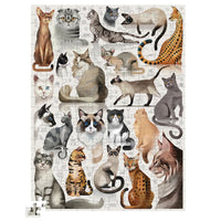Croc Creek 200pc Animals Puzzle - Cat Breeds
