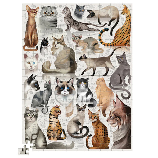 Croc Creek 200pc Animals Puzzle - Cat Breeds