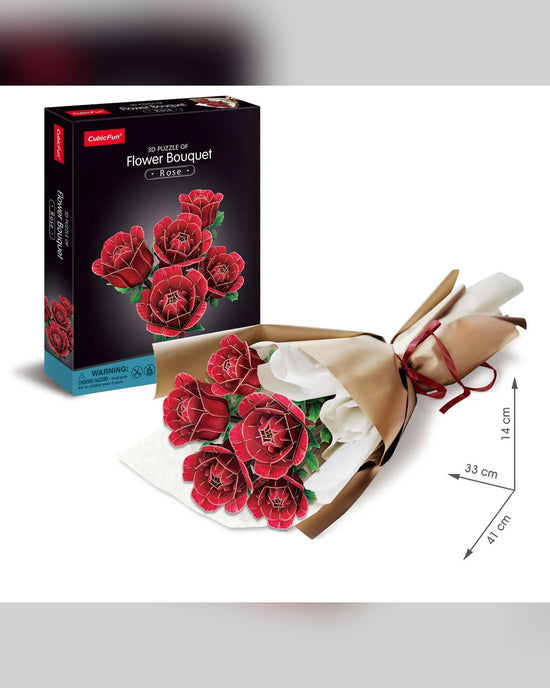 Cubic Fun 3D Puzzle Flower Bouquet Rose