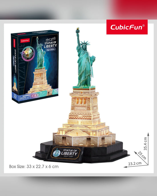 Cubic Fun 3D Puzzle Statue of Liberty Night Edition