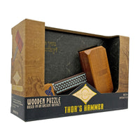 Project Genius Thor's Hammer Wooden Dexterity Puzzle Mechanical Puzzles