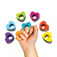 Ooly - Heart Ring Crayons - Set of 6 Art Brushes