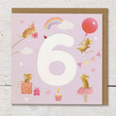 Mice & Balloons - 6th Birthday Card