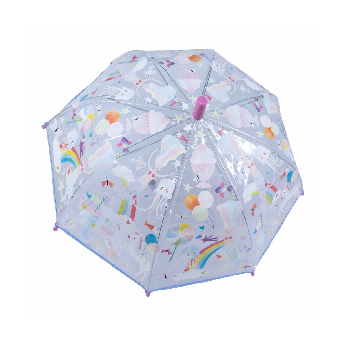 Floss & Rock - Fantasy - Transparent Colour Changing Umbrella Childrens Umbrella