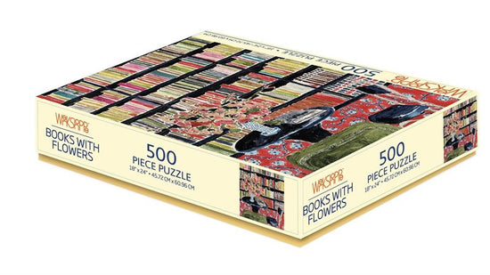 WerkShoppe - Books with Flowers 500 Pce - Puzzle