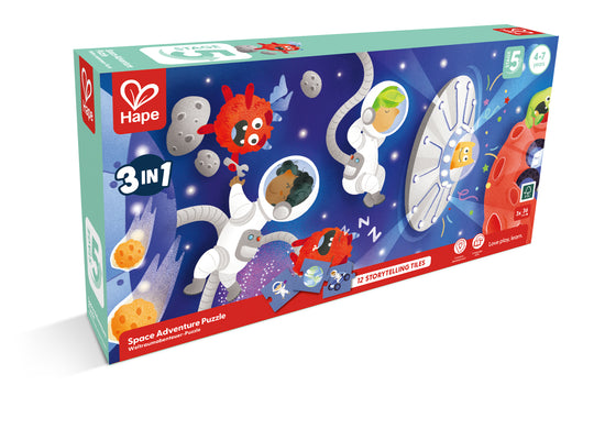 Hape 3 in 1 Puzzle & Storytelling  Space