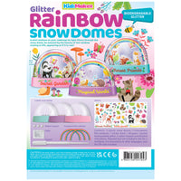 Glitter Rainbow Snow Domes