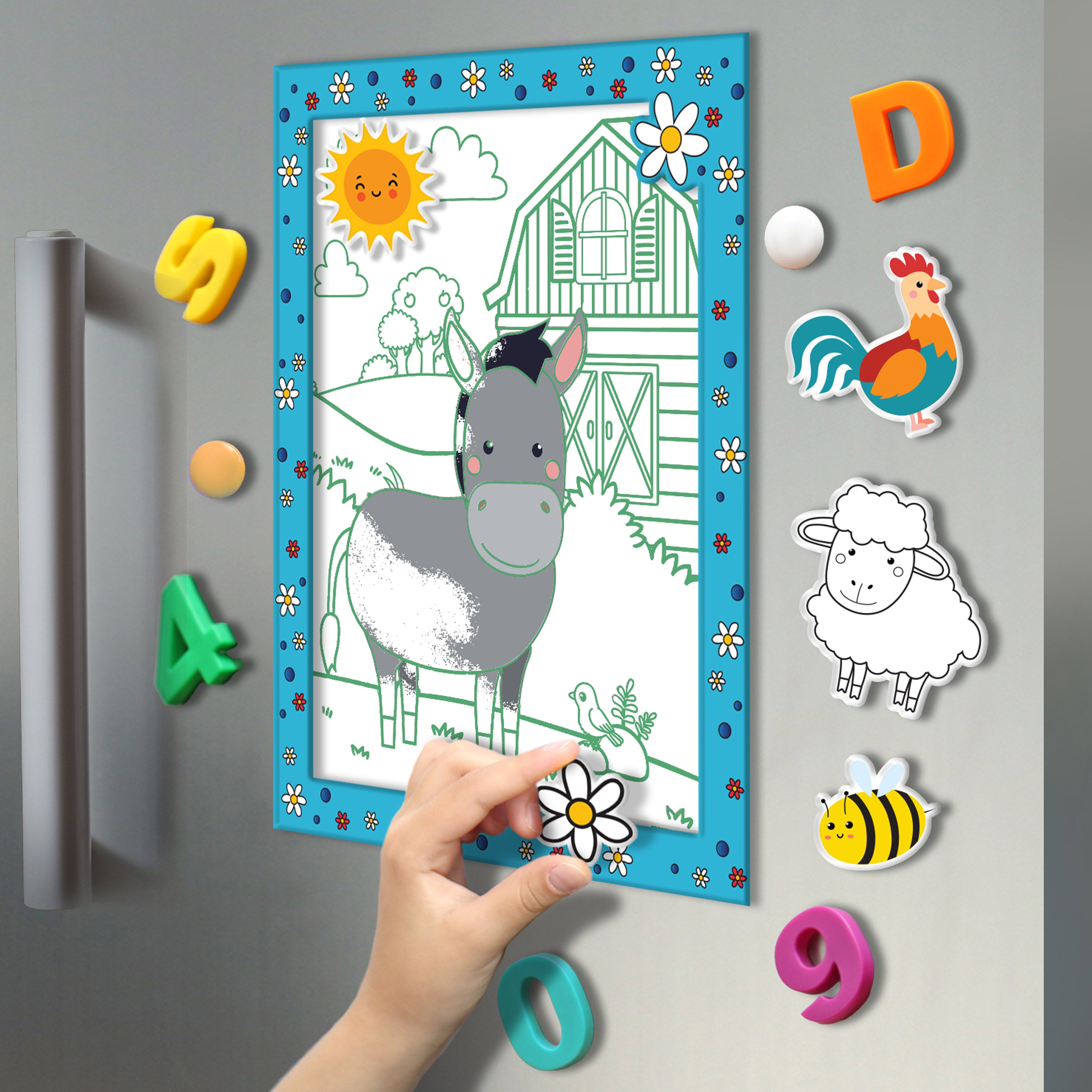 Kaleidoscope Colour-Me-Magnets Farmyard