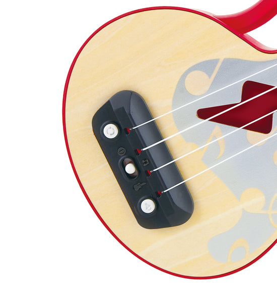 Hape Learn with Lights Ukulele-Red