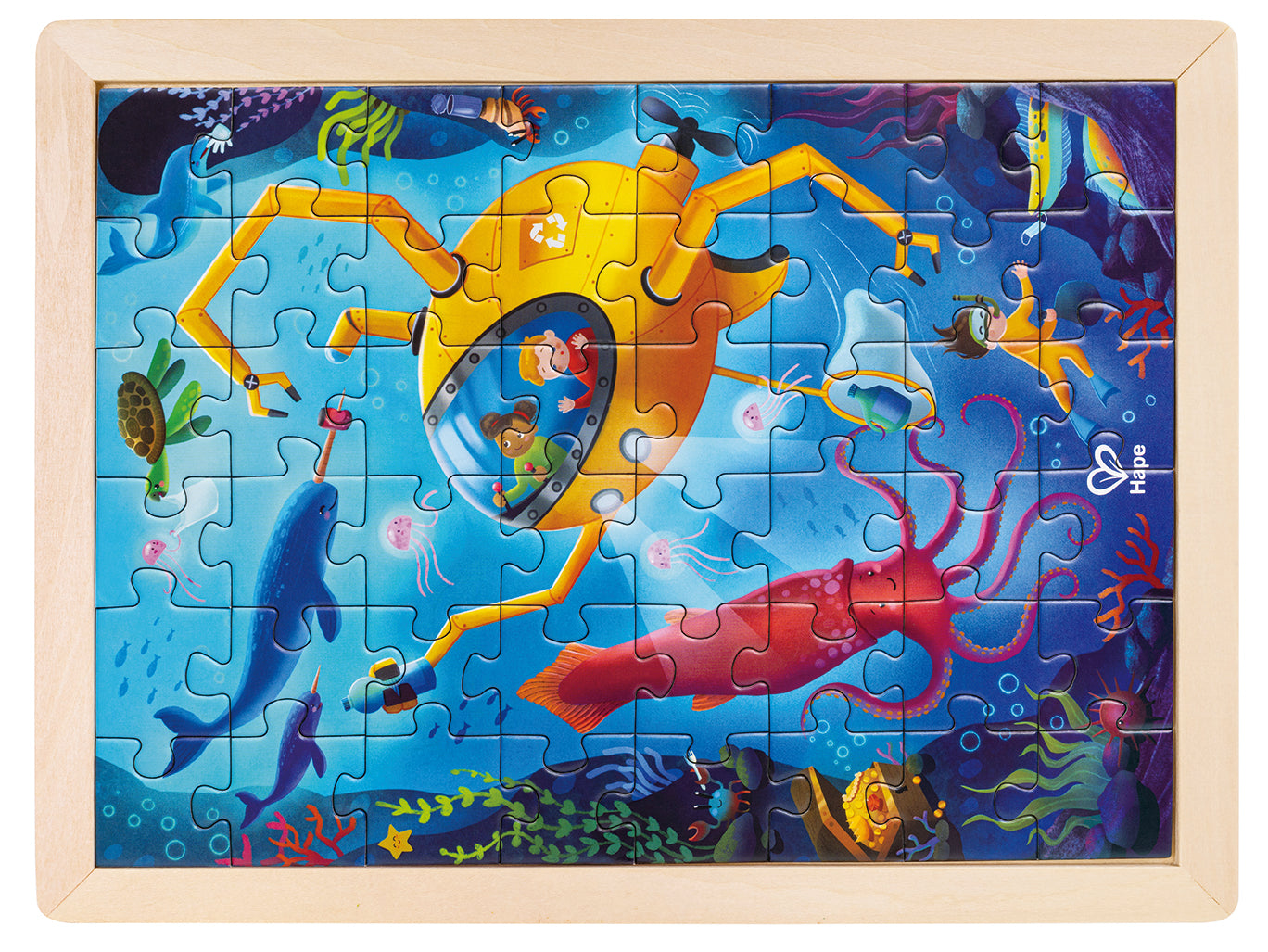 hape-double-sided-colour-puzzle-48pc-ocean-rescue