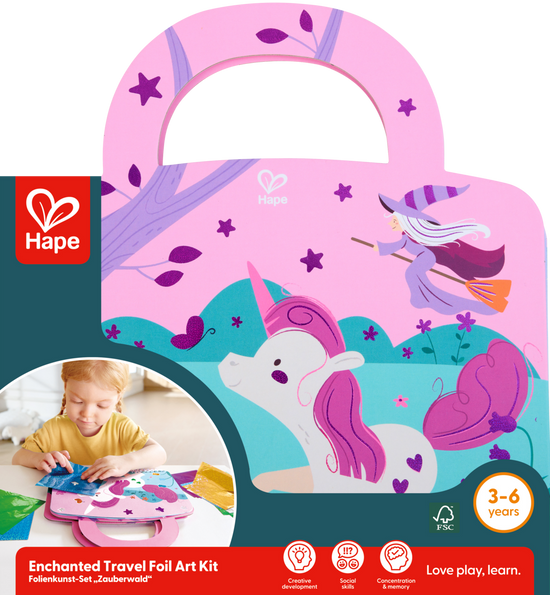 Hape Foil Art Travel Kit Fairy