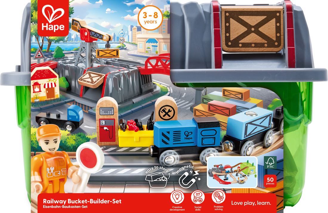 hape-railway-bucket-builder-set