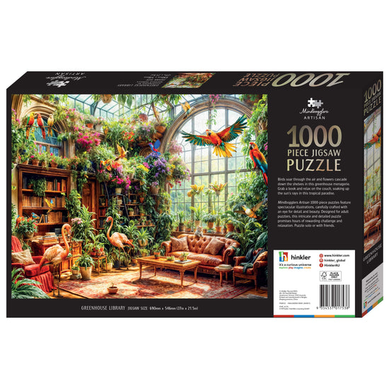 Mindbogglers Artisan 1000pc Greenhouse Library