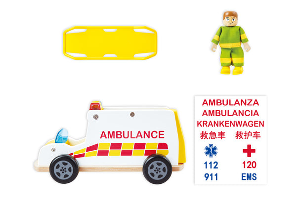 hape-rapid-response-toy-ambula