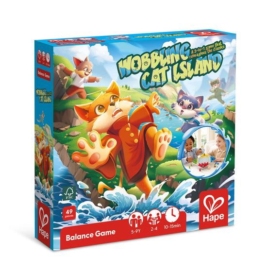 Hape Wobbling Cat Island! A 3IN1 game