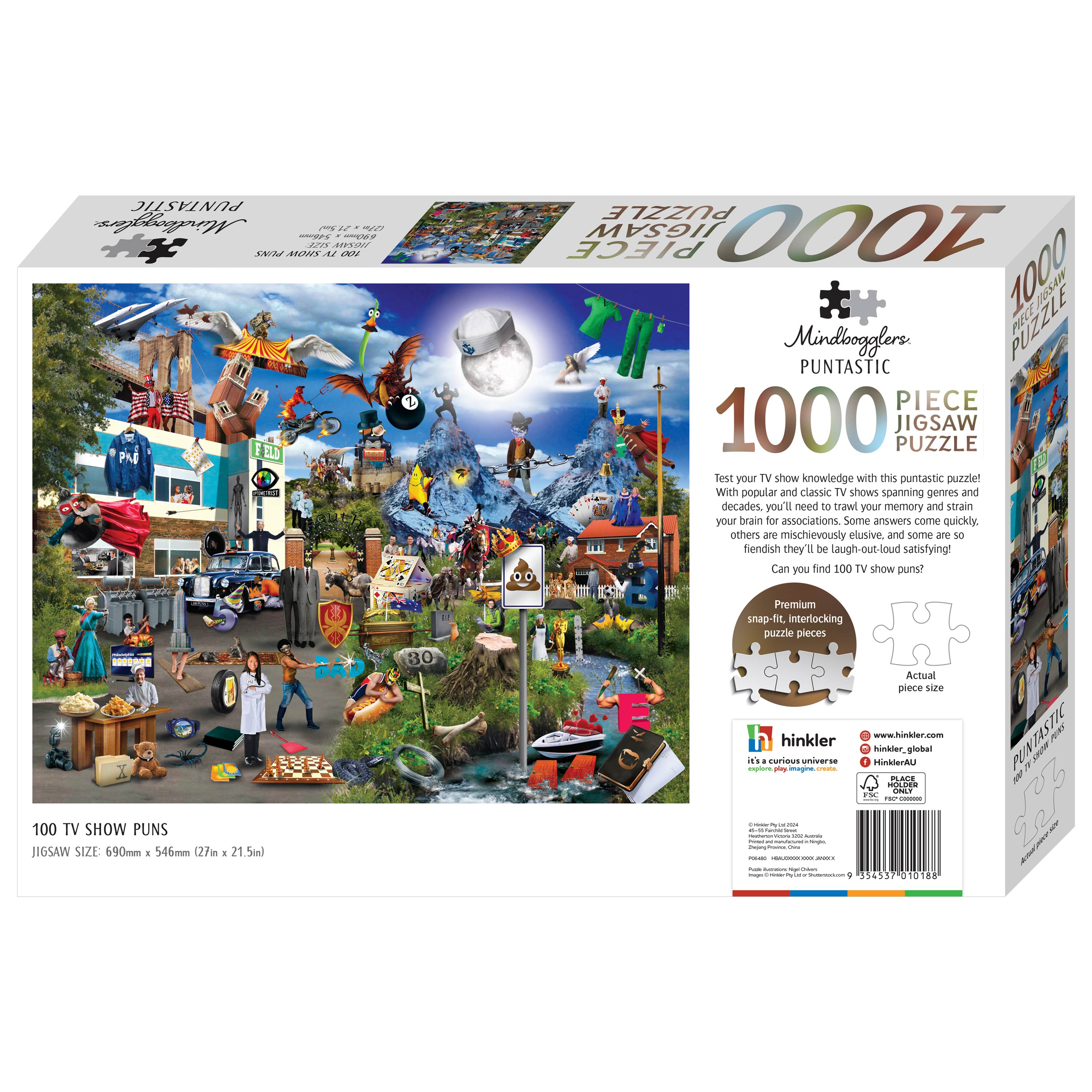 Mindbogglers 1000pc Jigsaw TV Shows
