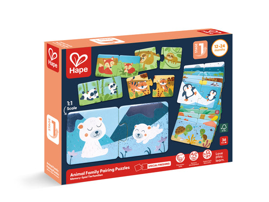Hape Animal Family Pairing Puz