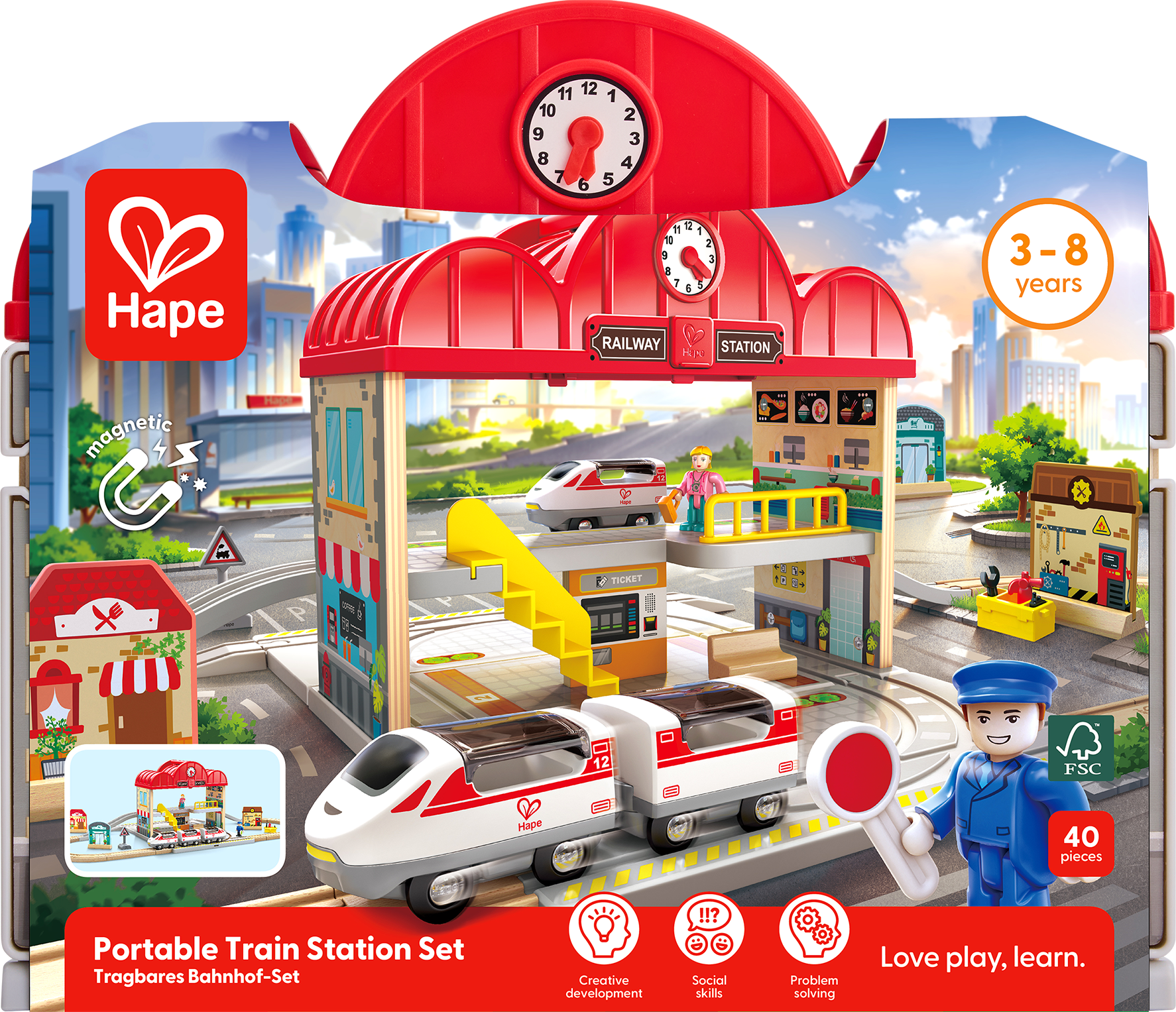 hape-portable-train-station-set