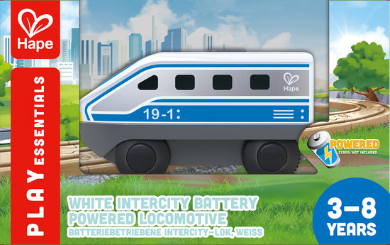 Hape Battery Powered Inter-City Loco - Blue