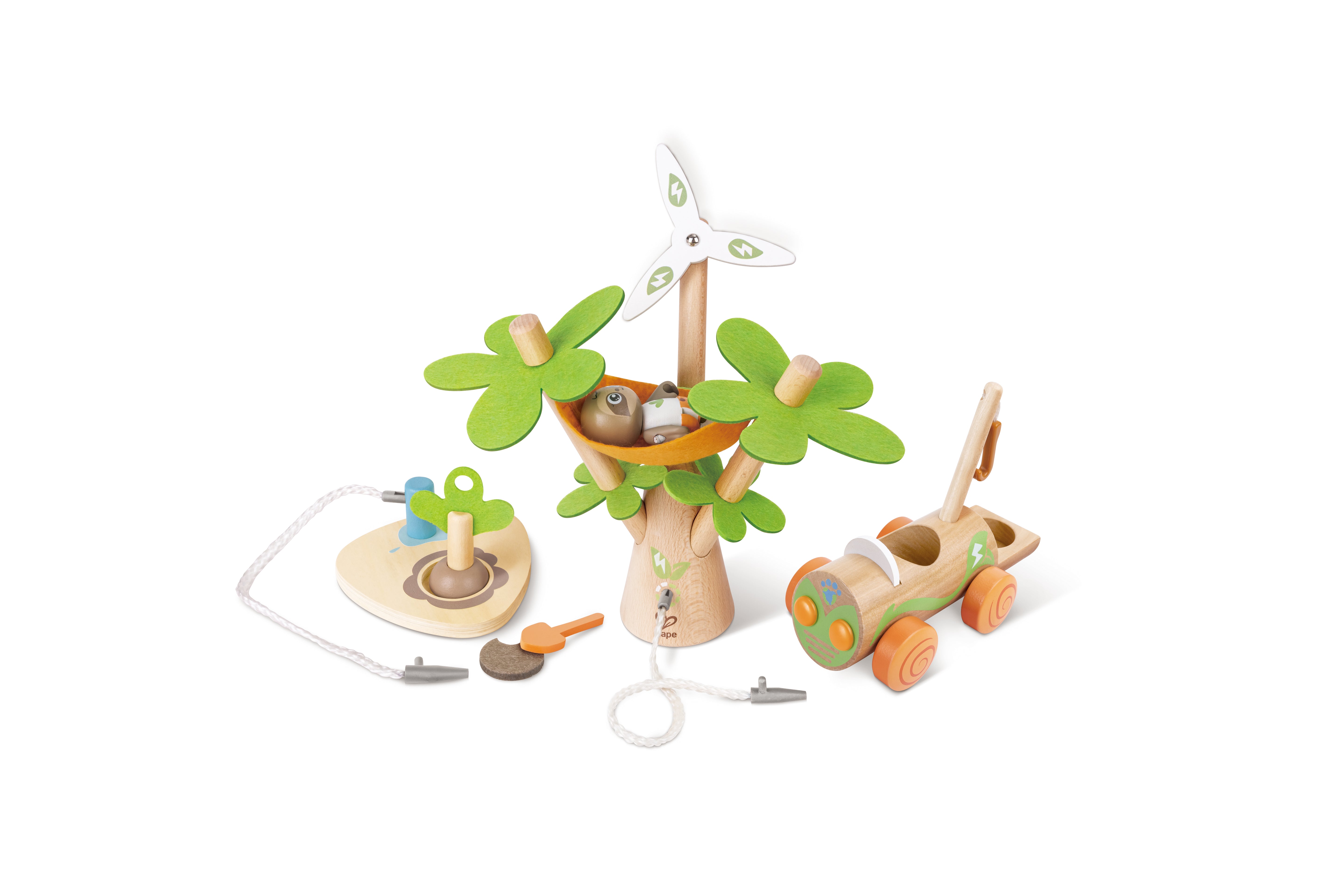 hape-green-planet-green-vehicle-set