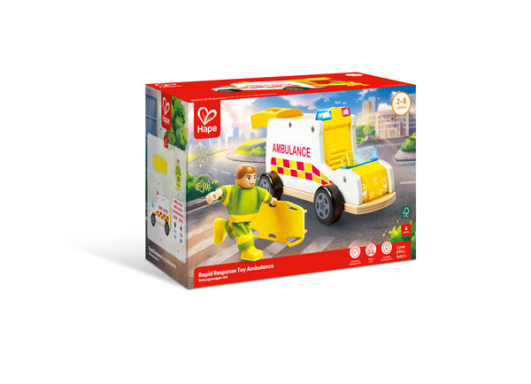 hape-rapid-response-toy-ambula