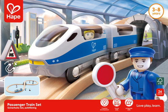 Hape Passenger Train Figure of 8 Safety Set