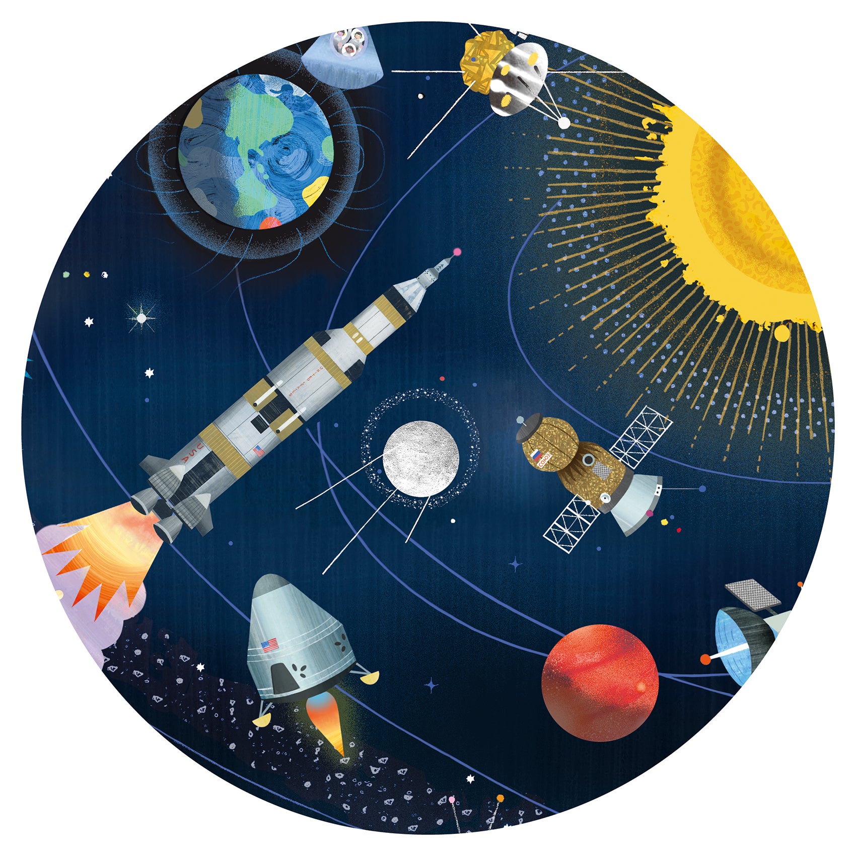 Puzzle - The Space + Booklet 200pc